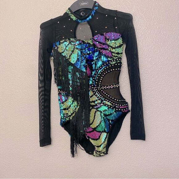 Revolution solo custom Tenth House Dance costume STARLIGHT TH24201 LC child - Picture 2 of 11